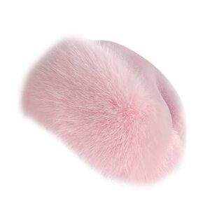 1841 Winter Beanie,Faux Fox Fur Hat Plush Stylish Winter Faux Fur Hat Warm